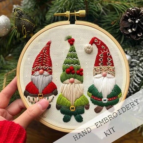 Hand embroidery starter stitch - hand,