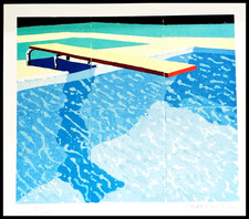 David Hockney Lithograph COA