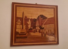 Vintage Wood Marquetry Inlay