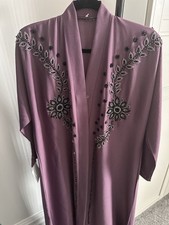 Pink Beaded Abaya Size 56”