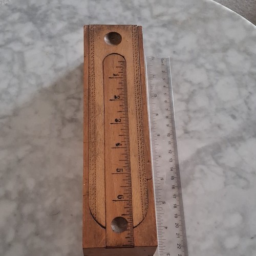 Antique boxwood folding - boxwood, scale