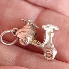 Mods Scooter 925 Sterling Silver Pendant Charm 2.12g 22mm