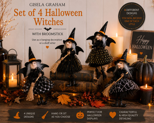 Gisela graham witch broomstick - witch,