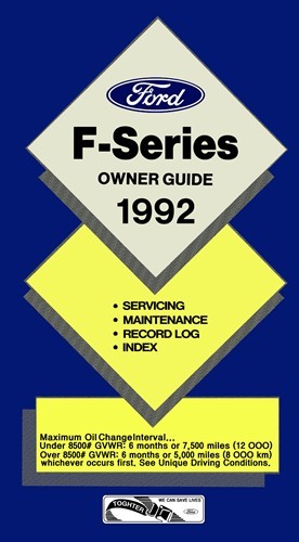 1992 ford pickup truck owners - truck,