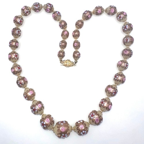 Vintage gold tone murano - gold,