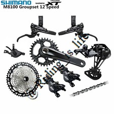 New Shimano Deore XT M8100 1x12 12-Speed MTB Full Groupset 30T-36T, 165MM--175MM