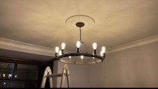 10 light wagon wheel chandelier
