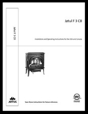 Jotul F 3 CB Stove Heater Installation Operation Instructions 