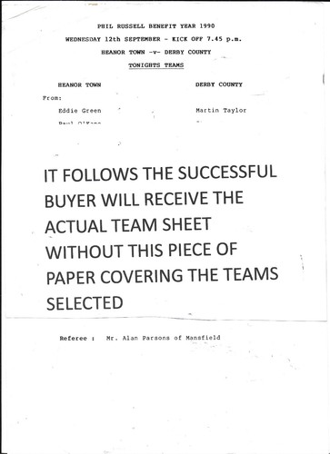 Heanor town derby county - derby,