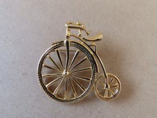 Large Penny Farthing Brooch