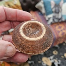 Hand Turned Oak Wood Earing Bowl