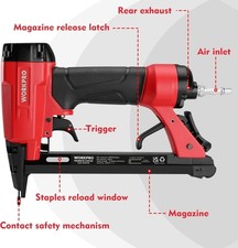 WORKPRO Air Staple Gun 21GA /