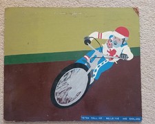 Very rare vintage hand - , painted