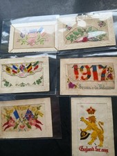 Group of antique silk