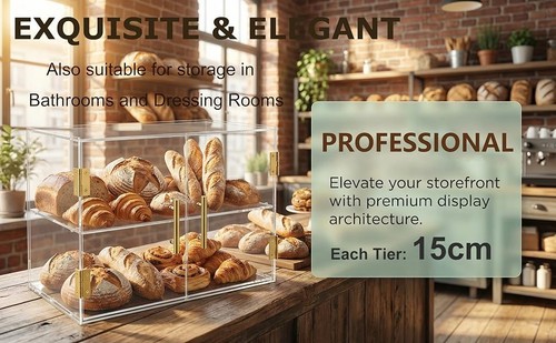 Acrylic bakery pastry display - acrylic,