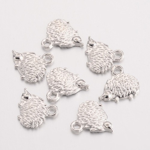 Hedgehog charms tibetan silver - tibetan,