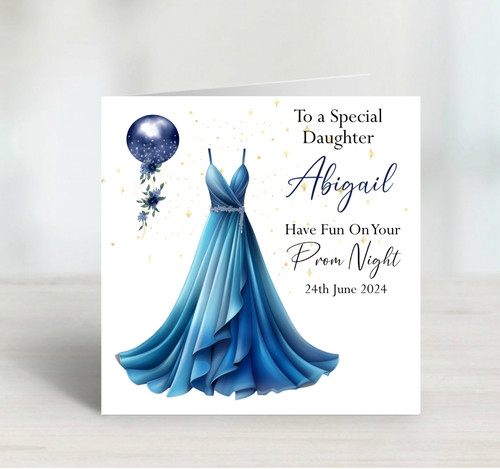 Personalised prom card - personalised,