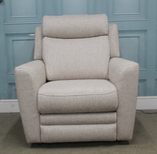 PARKER KNOLL DAKOTA ELECTRIC ARM CHAIR IN EDITH NATURAL FABRIC RRP £1796.
