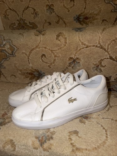 Lacoste white trainers - lacoste,
