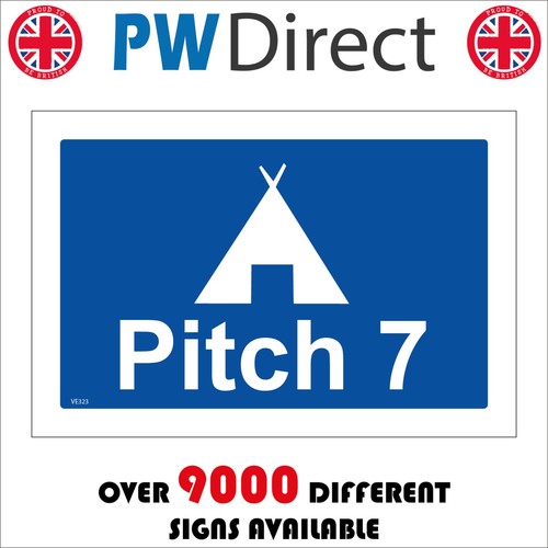 Sign pitch seven tent - seven,