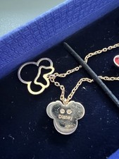 Genuine Swarovski Mickey & Minnie Pendant, Rose-gold Tone Plated 5429090