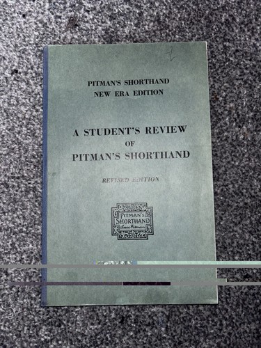 Pitman shorthand vintage book - shorthand,