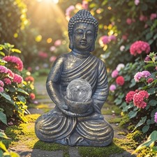 Meditating Buddha Solar LED