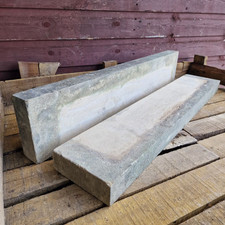 Two Good Quality Reclaimed Flush Straight Edge Natural Stone Window Sills 31'