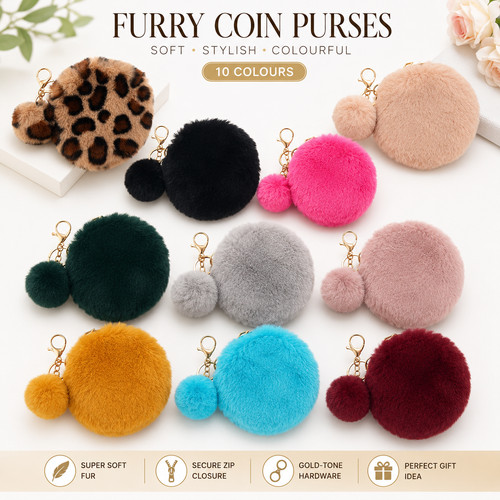 Woman girl fluffy fur small - fur,