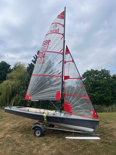 Tasar sailing dinghy.