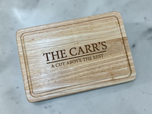 Engraved chopping board - engraved,