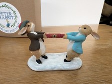 Beautiful Beatrix Potter Peter Rabbit Christmas Ornaments x 3 In Boxes