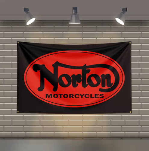 Norton motorcycle banner flag - ,