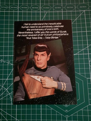 Star trek greeting card - trek,
