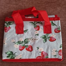 NEW Cath Kidston Mini Blue Strawberry Insulated Cool Bag Lunch Box Summer BBQ