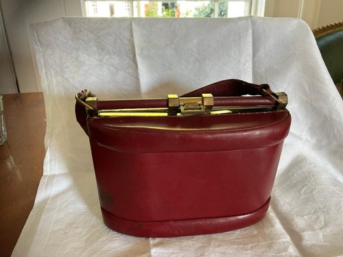 Vintage handbag red - handbag:,