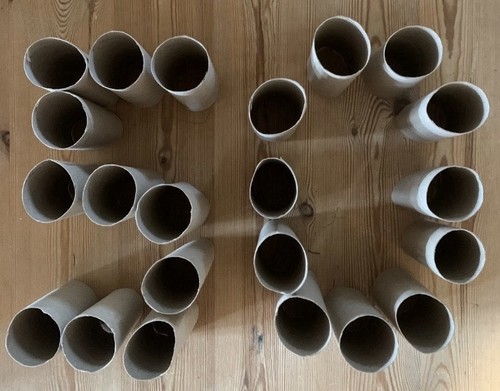 Empty toilet roll tubes - 50,