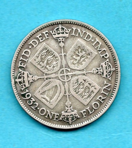 1932 florin silver coin - 1932, of