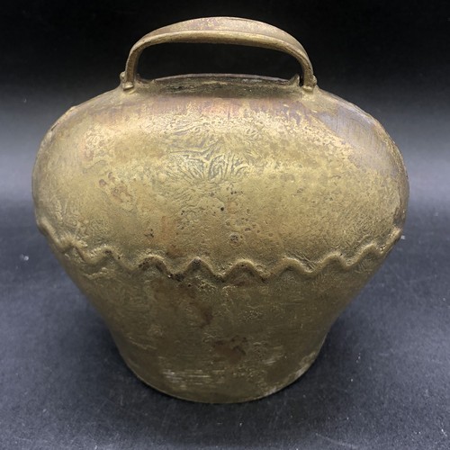 Vtg brass rustic swiss - brass,