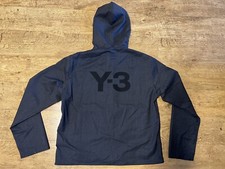 Y-3 CLASSIC REFINED WOOL STRECH HOODED WINDBREAKER MEDIUM GREY OVERSIZED RRP£300