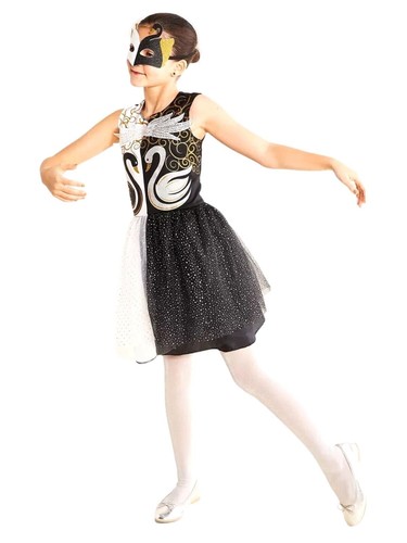 Kids black swan ballerina - black,