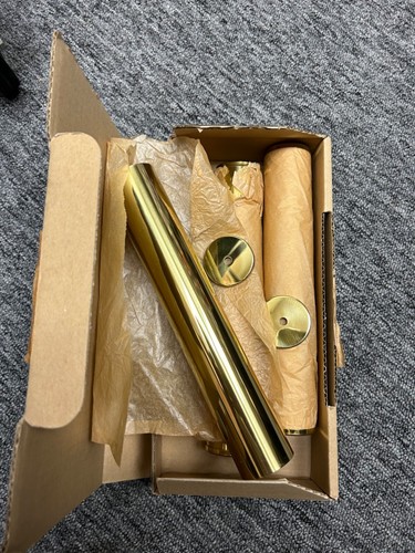 Clock weight covers brass gold - weight,