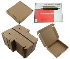 10cm x 10cm x 2cm BROWN CARDBOARD BOX SQUARE SHIPPING MAILING PIP LARGE LETTER