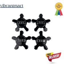4x 135mm Black Alloy Wheel Centre Caps Hub Badge for Audi A3 A4 A5 A6 Spyder 5 S