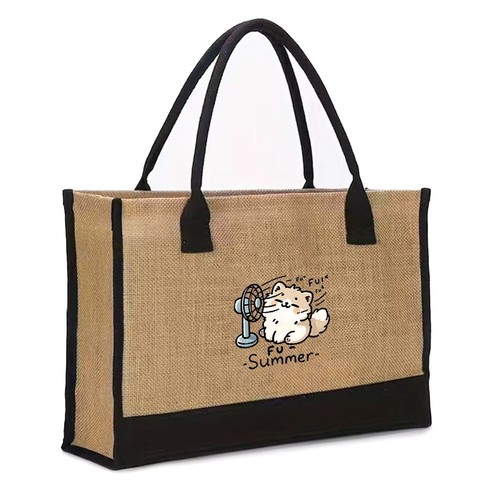 New jute shopper - jute, bag