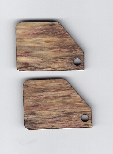 Pair spalted poplar paddles - , to