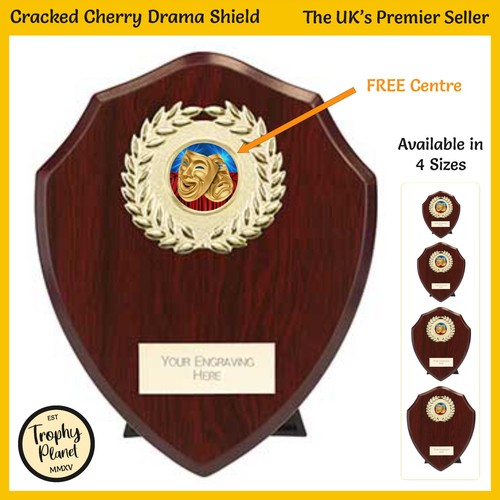Drama shield trophy cracked - drama,