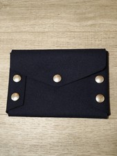 Mulberry Ladies Studded Envelope Clutch Bag in Navy Blue