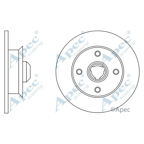 Brake discs solid - brake,