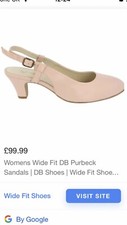 DB Wider Fit Ladies 7EEEE Sling back Shoes